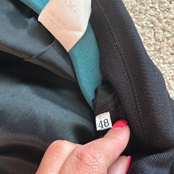 Gianni Versace Couture Designer Women's Wool Blazer Jacket 48 Rare Vintage - Picture 7 of 12